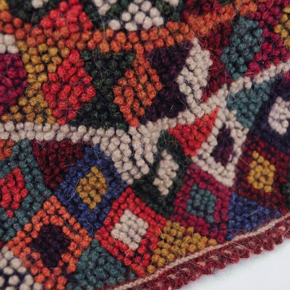 ❤️3/$29 Geometric Pattern Knit Beanie Wool Blend - Picture 2 of 2